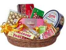 3 box cadbury, danish butter cookies, tober 2 bars, ferrero 24 pieces, temptations basket